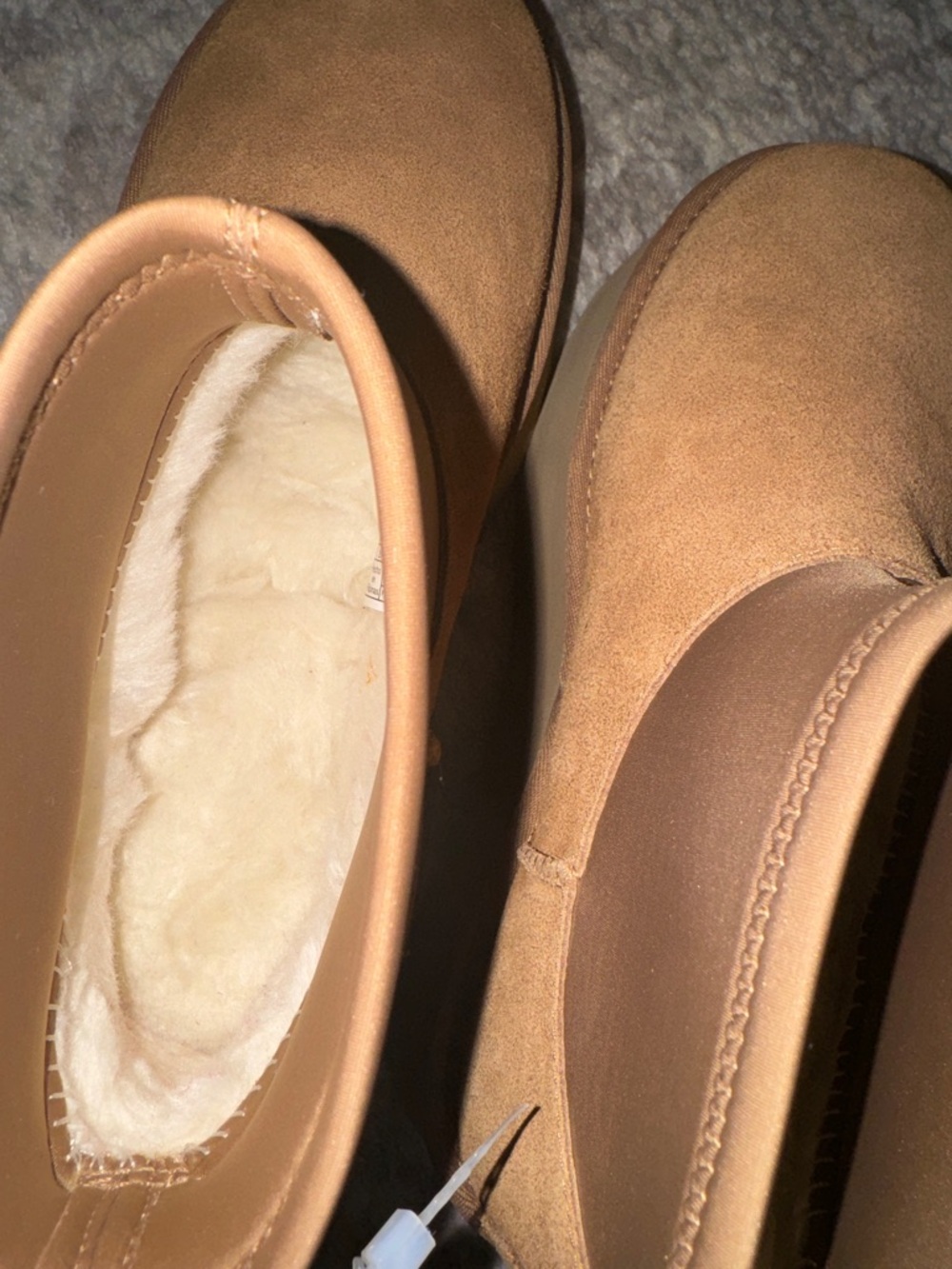 NEW UGG Chunky Platform Suede Ankle Boots in Chestnut Brown - Picture 6 of 6